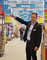 Jumbo-CEO Jérôme Gilg im neuen Maximo, der am Samstag eröffnet wird. (Bild: Max Eichenberger)