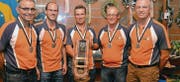 Dicken Ebnat-Kappel, Elite: Hansueli Mettler, Marcel Schilliger, Markus Künzli, Iwan Hüppi, Hanspeter Künzli (von links). (Bild: pd)