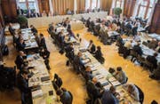 2017 tagte der Grosse Rat zehnmal in Weinfelden (Bild) und siebenmal in Frauenfeld. (Bild: Thi My Lien Nguyen (2. Oktober 2017))