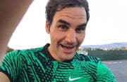 Ein Selfie für die Fans. (Bild: Roger Federer/Twitter)