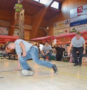 Die Real shady Crew mit ihrem Breakdance und David Schnellmann und Albert Kläger von Axemen Nordostschweiz begeistern.