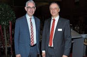 Heinz Zingg, Verwaltungsratspräsident, und Jürg Baumgartner, Vorsitzender der Bankleitung. (Bild: ASZ)