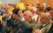 Die Mitglieder von Wirtschaft Buchs nahmen alle Traktanden der Generalversammlung einstimmig an. (Bild: Katharina Rutz)