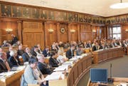 Verfassungsrevision Ja: Unter anderem wegen der Gemeindestrukturen sei eine solche nötig, hiess es im Parlament. (Bild: Bruno Eisenhut)