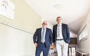 Heinz Leuenberger, Präsident Verband Thurgauer Schulgemeinden, und Beat Brüllmann, Leiter Amt für Volksschule. (Bild: Thi My Lien Nguyen)
