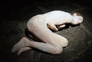 Die lebensgrossen Figuren aus Linden- und Nussbaumholz des Südtiroler Holzschnitzers Bruno Walpoth sind bei den Besuchern besonders gut angekommen. (Bild: Heidy Beyeler)