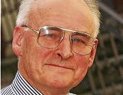 Peter Wegelin (Bild von 1998) Historiker, † 2016 (Bild: Ralph Ribi)