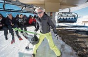 Bernhard Russi (hier im Dezember 2015 bei einer Bahneröffnung in der Skiarena Andermatt) spricht über Wirtschaft und Sport. (Bild: Urs Flüeler/KEY)