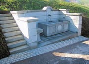 Der Brunnen beim Schloss Greifenstein ist ein echter Hingucker. (Bild: Gk)