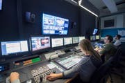 Die Regie von TVO: Die Ausserrhoder Regierung befürchtet, dass die regionalen Medien ohne Gebühren nicht mehr in der Lage sein würden, aus der Region und dem Kanton zu berichten. (Bild: Ralph Ribi (Ralph Ribi))