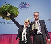 Die glücklichen Gewinner. (Bild: ky/Dominik Baur)