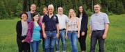 Kandidaten der FDP-Ortspartei Nesslau (von links): Manuela Schell, Hansueli Bösch, Maya Tischhauser, Tiziana Giger, Willi Bösch, Hans Kuhn, Anita Brülisauer, Andrea Abderhalden und Bernhard Güttinger. (Bild: pd)
