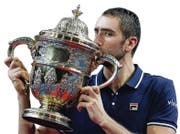 30.10.2016; Basel; Tennis - Swiss Indoors 2016; Marin Cilic (CRO) mit dem Pokal (Steffen Schmidt/freshfocus) (Bild: Steffen Schmidt/freshfocus (freshfocus))