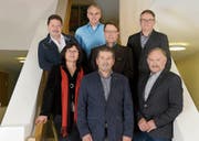 Schlechte Stimmung im Salensteiner Gemeinderat: Bruno Lorenzato, Ewa Zwick, Lorenz Stopper (oben), Markus Irsslinger (Mitte), Giovanni Crupi (vorne), Hansjörg Hauser und Gemeindepräsident Roland Nothhelfer. (Bild: Gemeinde Salenstein/PD)
