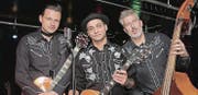 Drei Männer aus München mit Power im Blut: Chris Losehand, Ali und Stefan Lee Hemsby. (Bilder: Chris Marty/frauenfeld-events.ch)