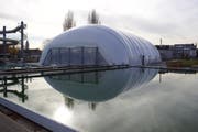 Die Traglufthalle im Romanshorner Seebad. (Bild: pd)