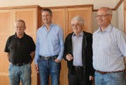 Sie wollen einem Kurztunnel zum Durchbruch verhelfen: Kurt Stäheli, Christian Ehrbar, Uli Sonderegger und Beat Bachmann. (Bild: pd)