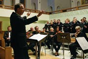 Dirigent Karl Hardegger ist seit mehreren Jahren Chorleiter des Oratorienchors Rheintalische Singgemeinschaft. (Bilder: Carmina Wälti)