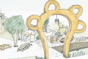 Bald wird der Generationenspielplatz Tatsache. Ende Februar soll Baubeginn sein. Visualisierung (Bild: : PD)