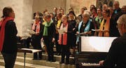 Jeannine Frommenwiler und Martin Duijts führten den neu zusammengesetzten Chor. (Bild: Markus Bösch)