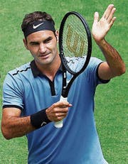 Roger Federer trifft im Achtelfinal nun auf Mischa Zverev. (Bild: Tyler Larkin/EPA)
