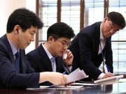 Testlauf für die Hotline zwischen Süd- und Nordkoreas Präsidenten (Bild: KEYSTONE/EPA YNA / ROK PRESIDENTIAL OFFICE/ROK PRESIDENTIAL OFFI)
