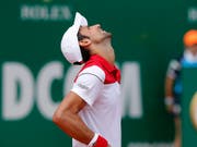 Scheiterte im Achtelfinal von Monte Carlo am Österreicher Dominic Thiem: Novak Djokovic (Bild: KEYSTONE/EPA/SEBASTIEN NOGIER)