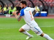 Brachte die Grasshoppers mit dem 1:0 gegen Lugano auf Kurs: Marco Djuricin (Bild: KEYSTONE/WALTER BIERI)
