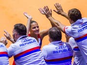 Brachte Tschechien im Fed Cup in Stuttgart gegen Deutschland 2:0 in Führung: Karolina Pliskova (Bild: KEYSTONE/AP dpa/THOMAS NIEDERM'LLER)