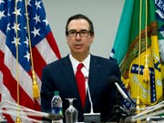 Die USA geben ihre Blockadehaltung bei der Weltbank auf und US-Finanzminister Steve Mnuchin stimmte einer Kapitalaufstockung am Samstag in Washington zu. (Bild: KEYSTONE/FR159526 AP/JOSE LUIS MAGANA)