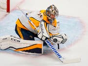 Hielt seinen Kasten beim entscheidenden 5:0-Sieg auswärts gegen die Colorado Avalanche sauber Nashvilles Goalie Pekka Rinne (Bild: KEYSTONE/FR42408 AP/JACK DEMPSEY)