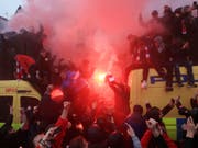 Einige Anhänger von Liverpool und der Roma sorgten für Probleme in der englischen Stadt (Bild: KEYSTONE/AP PA/PETER BYRNE)