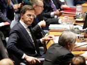 Der niederländische Premier Mark Rutte an einer Sitzung des Uno-Sicherheitsrats. (Bild: KEYSTONE/AP/SETH WENIG)