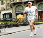 Das war 1991: Werner Bucher wie jedes Jahr am Stadtlauf.Bild WB