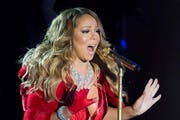 Mariah Carey bei ihrem Auftritt in New York (Bild: Keystone)