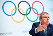 IOC-Präsident Thomas Bach. (Bild: EPA/Laurent Gillieron)