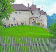 Das Schloss im Städtchen Gruyère. (Bild: Arthur Vogel)