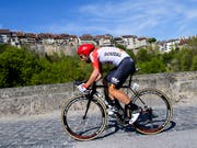 Thomas De Gendt - hier beim Prolog in Freiburg - feierte an der Tour de Romandie einen beeindruckenden Solosieg (Bild: KEYSTONE/JEAN-CHRISTOPHE BOTT)