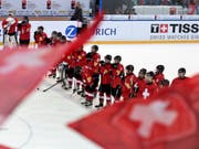 Der Schweizer Hockeynachwuchs kann mit dem Klassenerhalt planen (Bild: KEYSTONE/VALERIANO DI DOMENICO)