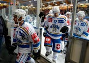 Die Zuger Spieler treffen im Cup auf Wiki-Münsingen. (Bild: Keystone / Steffen Schmidt)