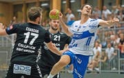 Teamplayer mit Kämpferherz: Kriens-Luzerns David Nyffenegger (am Ball). (Bild: Pius Amrein (Neue LZ))