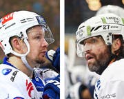 Ihre Personalien werden kontrovers diskutiert: Mathias Seger (links) und Josh Holden. (Bilder: Urs Lindt und Marc Schumacher/Freshfocus)