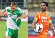 Ihre Verträge wurde unlängst verlängert: Marco Aratore (links) und Daniel Lopar.