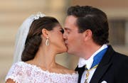 Prinzessin Madeleine und Chris O'Neill (Bild: Carsten Rehder (dpa))
