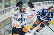 Der Zuger Robbie Earls jubelt nach dem 1:0. (Bild: Keystone)
