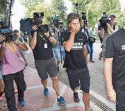 Kameras begleiteten Peter Sagan gestern Morgen vor seiner Abreise. (Bild: Dirk Waem/Imago (Vittel, 5. Juli 2017))