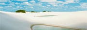 Ein magischer, beinahe surrealer Ort: Sand, Wind und Wasser schufen eine einzigartig Landschaft, das Lençois Maranhenses. (Bild: Getty)