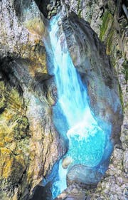 Tosen und Schäumen in der Gletscherschlucht Rosenlaui. (Bild: Peter Hummel)