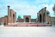 Der atemberaubende Registan-Platz in Samarkand gilt als prächtigster Platz Mittelasiens. (Bild: Kathrin Reimann)