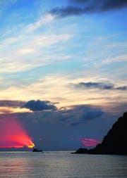 Sonnenuntergang auf Ko Phangan. (Bild: Roger Braun)